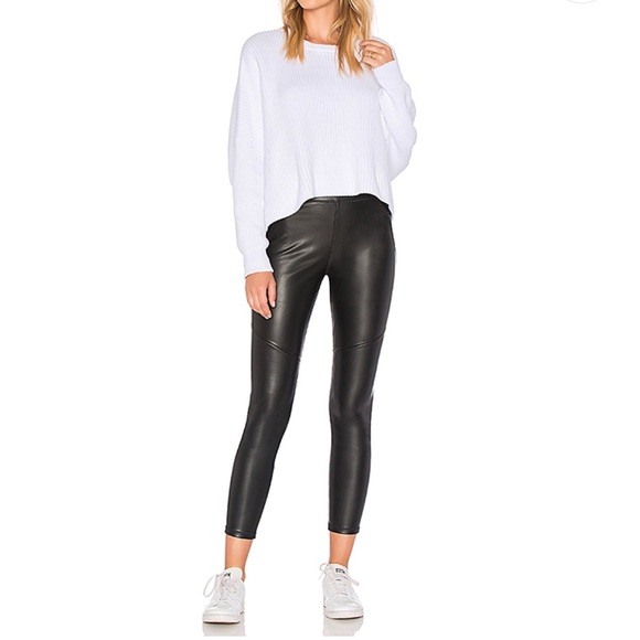 Free People | vegan leather legging in black - Picture 5 of 6
